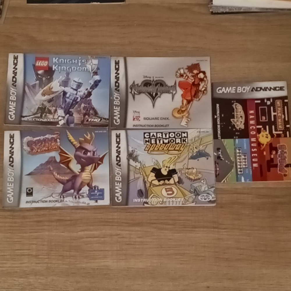 Gameboy advance manual lot of 5